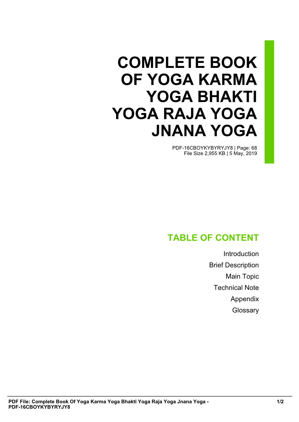 Complete Book of Yoga Karma Yoga Bhakti Yoga Raja Yoga Jnana Yoga