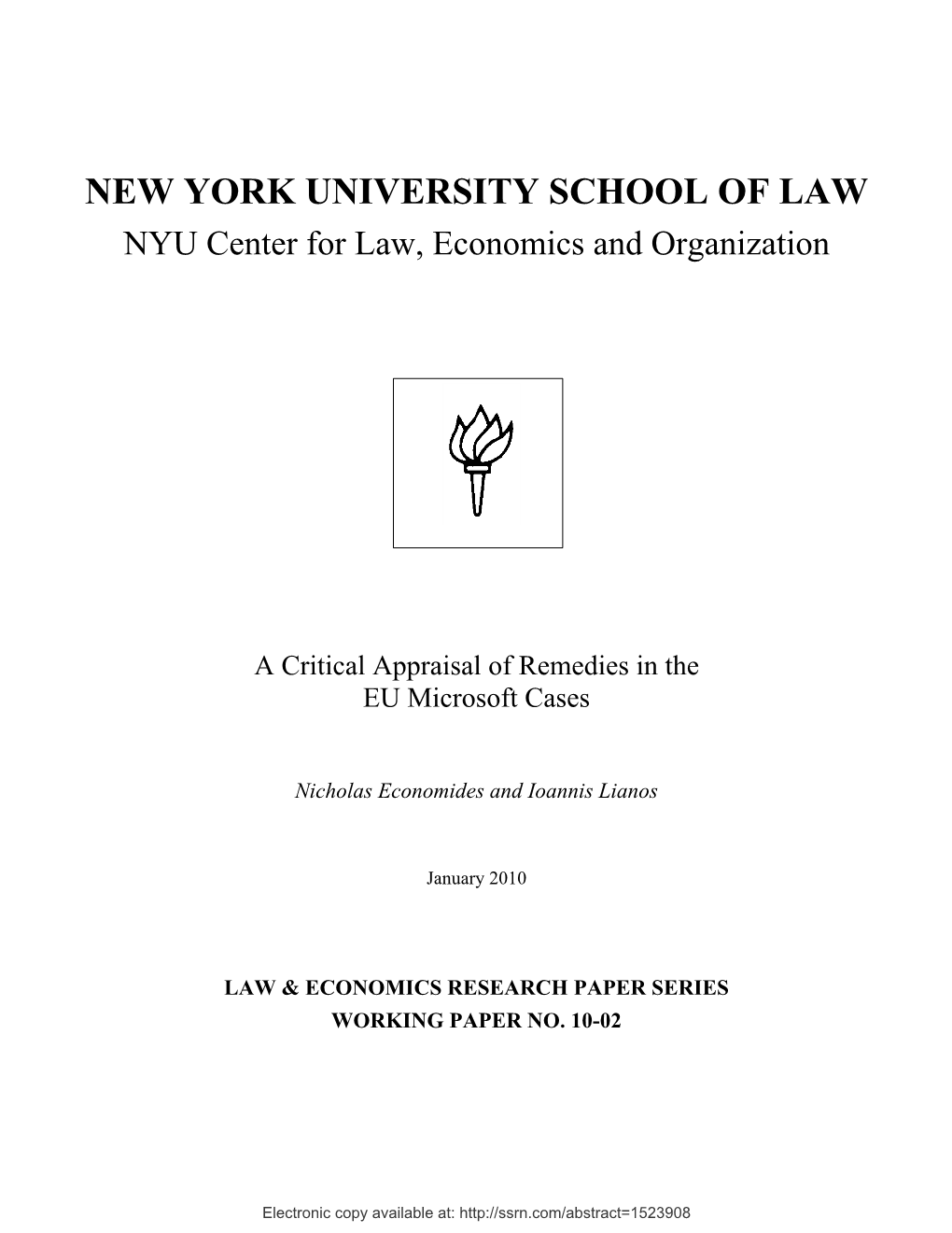 New York University School of Law