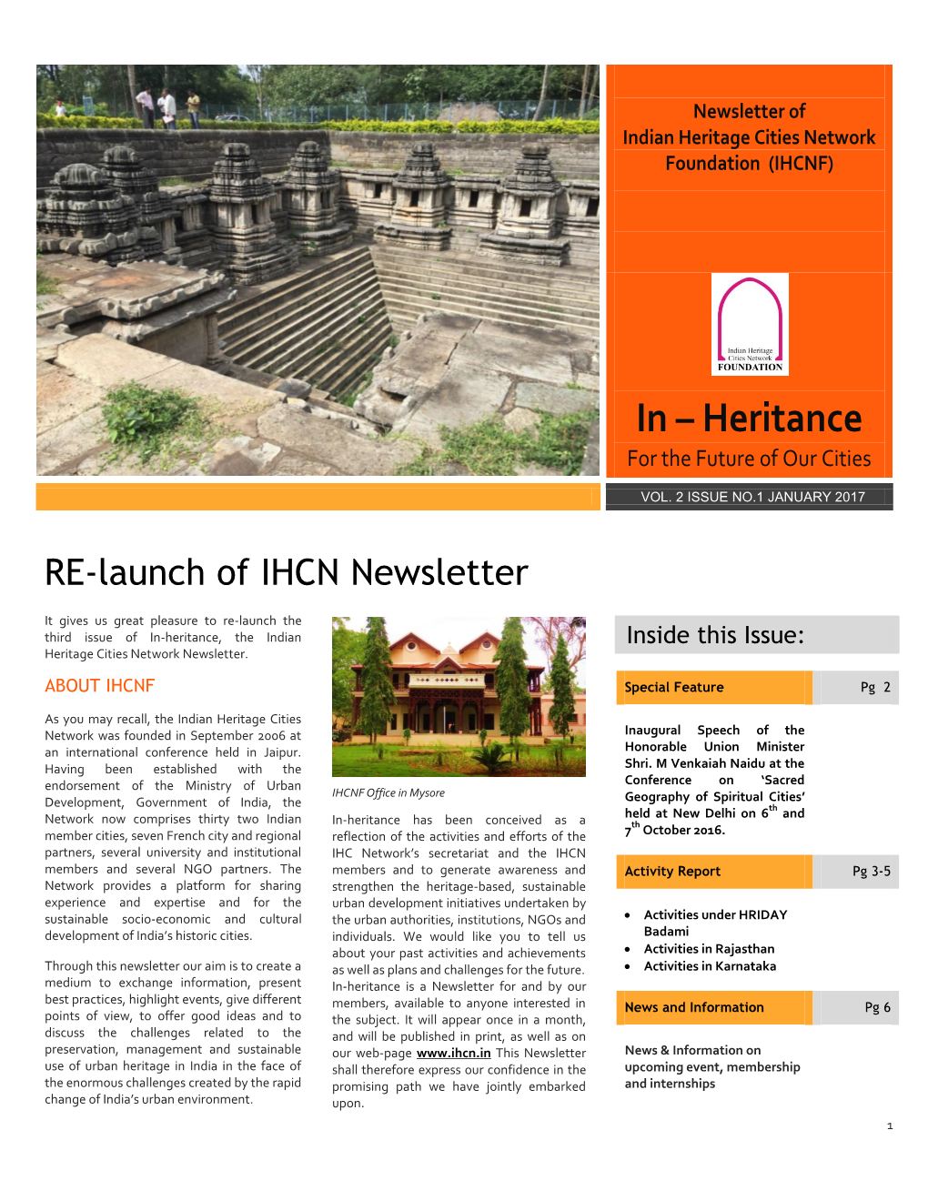 IHCNF Newsletter January 2017