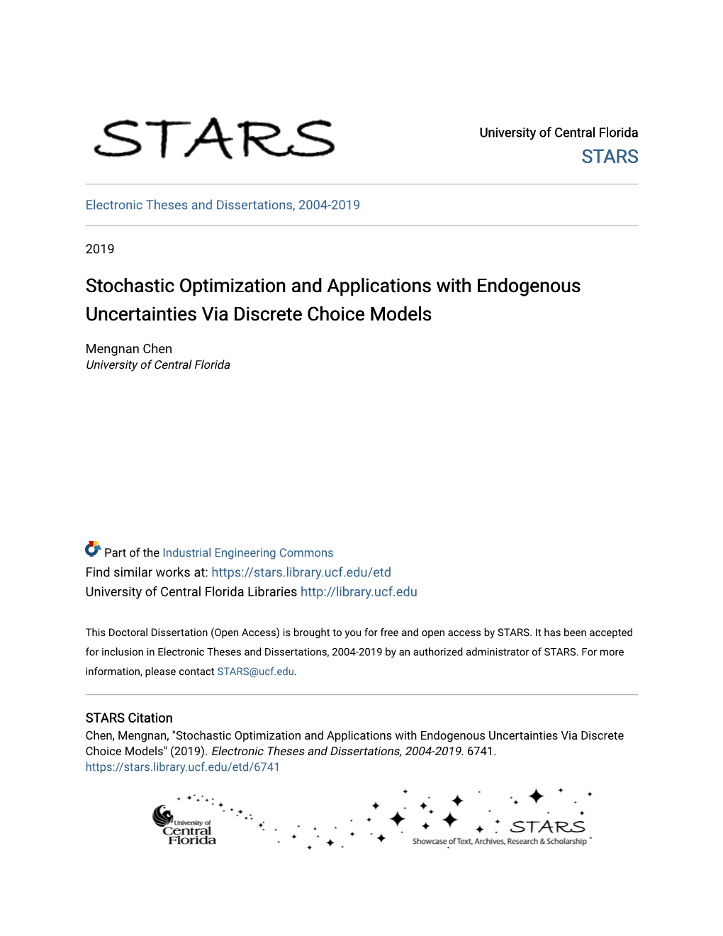 Stochastic Optimization and Applications with Endogenous Uncertainties Via Discrete Choice Models