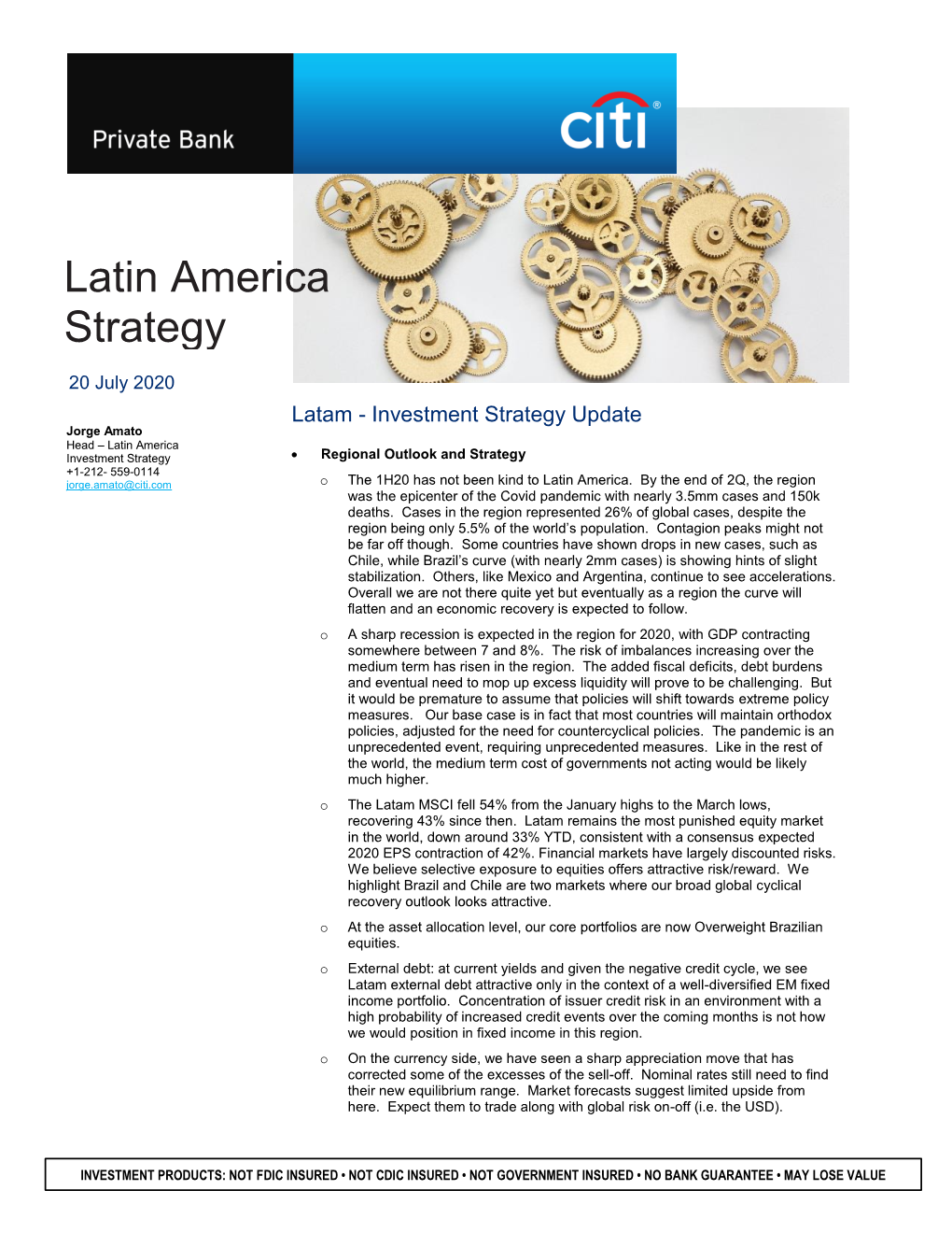 Latin America Strategy