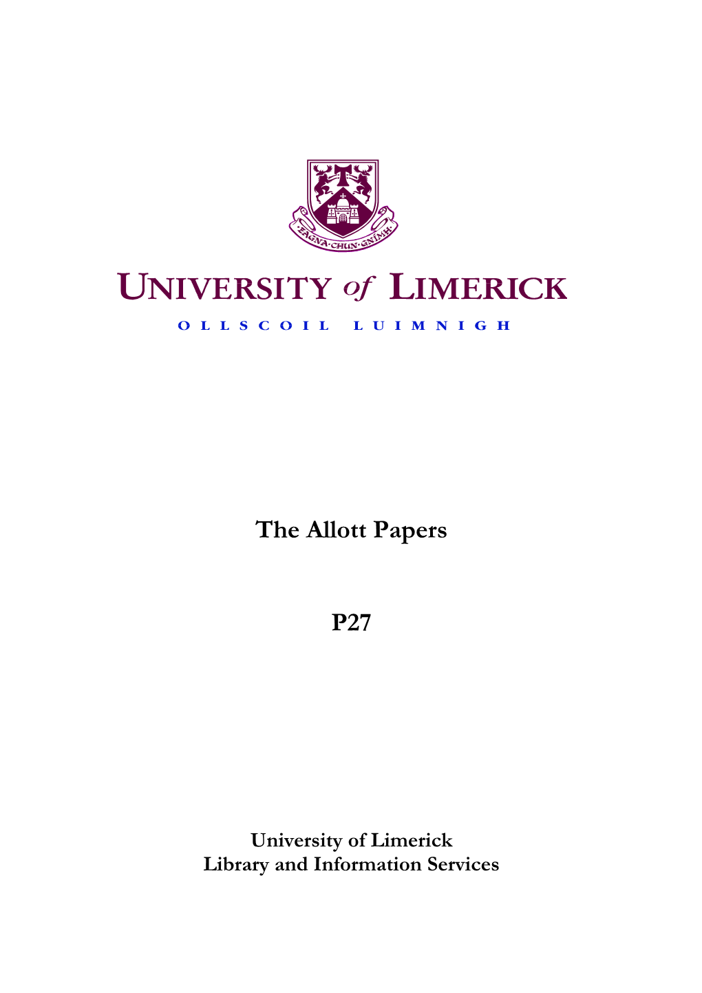 The Allott Papers