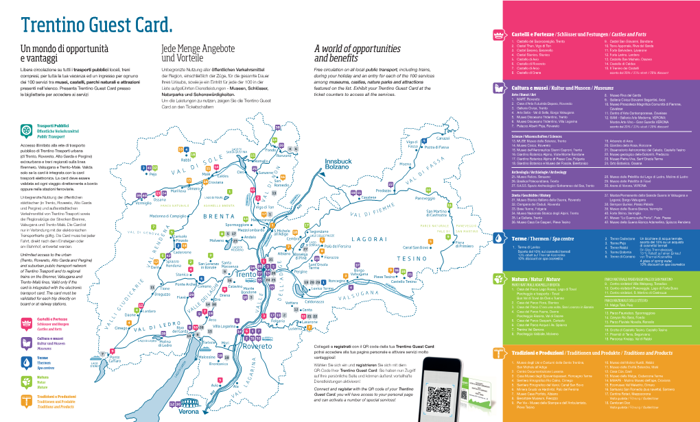 Trentino Guest Card. Castelli E Fortezze / Schlösser Und Festungen / Castles and Forts