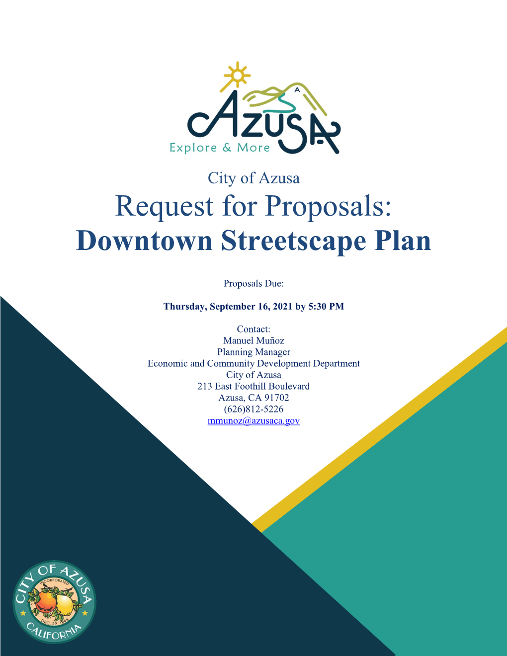 Downtown Streetscape Plan