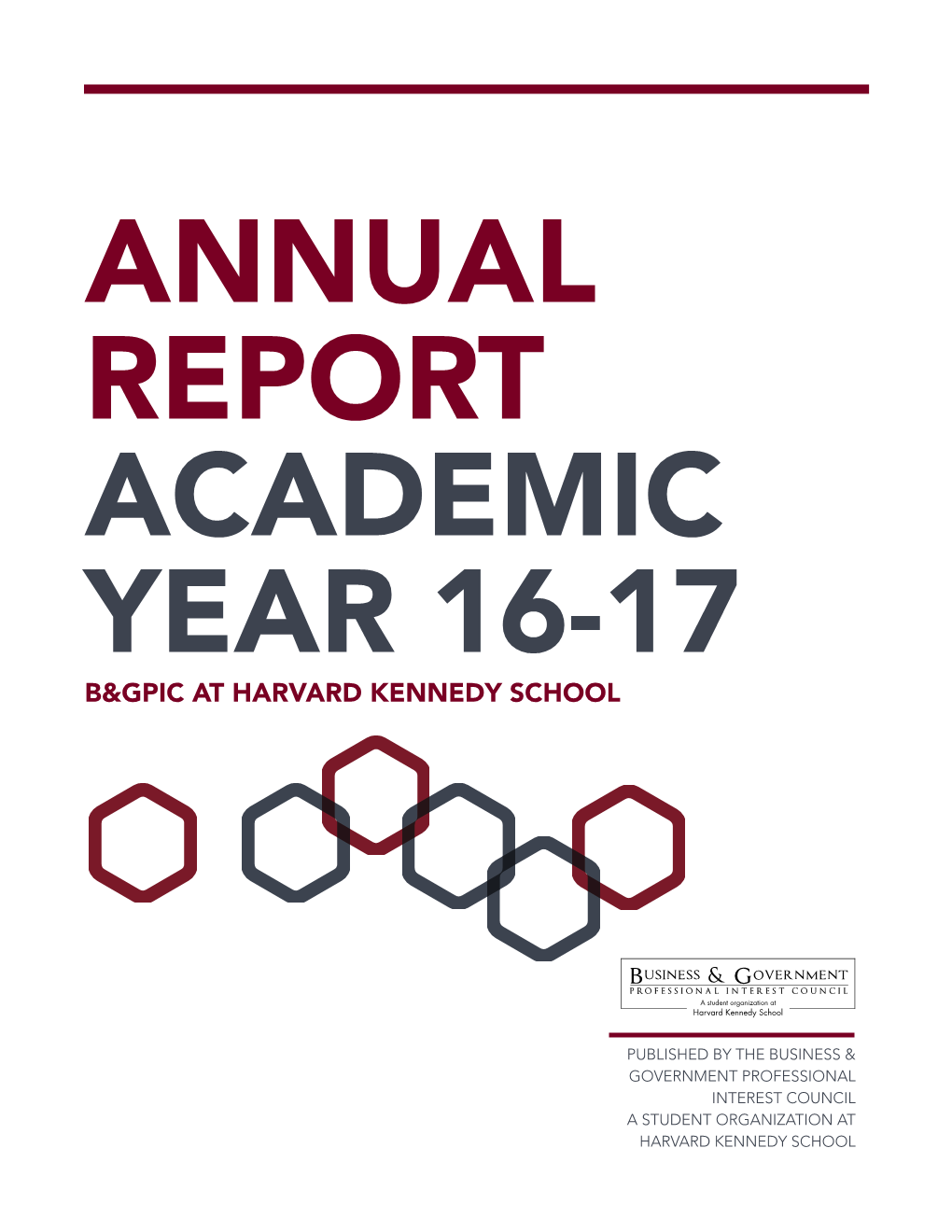 Annual Report Academic Year 16-17 B&Gpic at Harvard Kennedy School