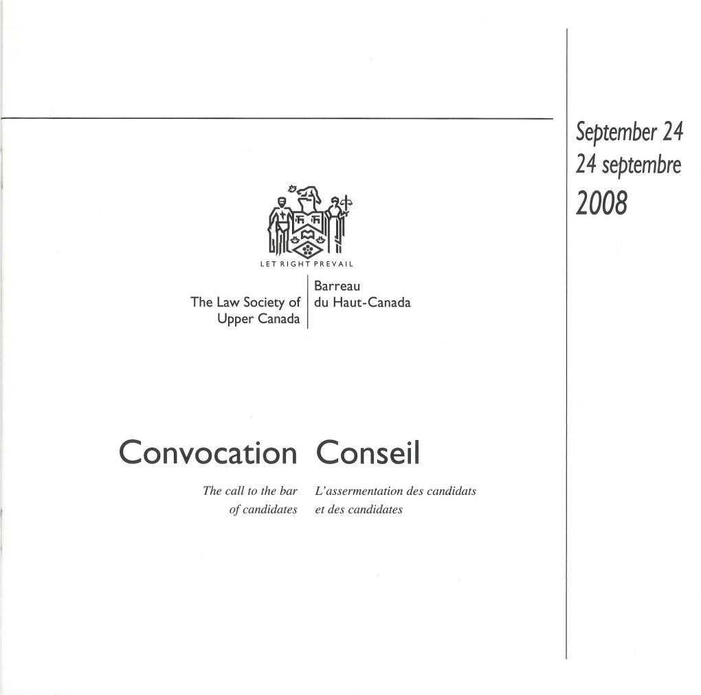 Convocation Conseil