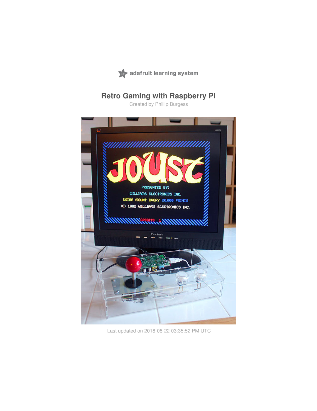 Retro Gaming with Raspberry Pi Created by Phillip Burgess
