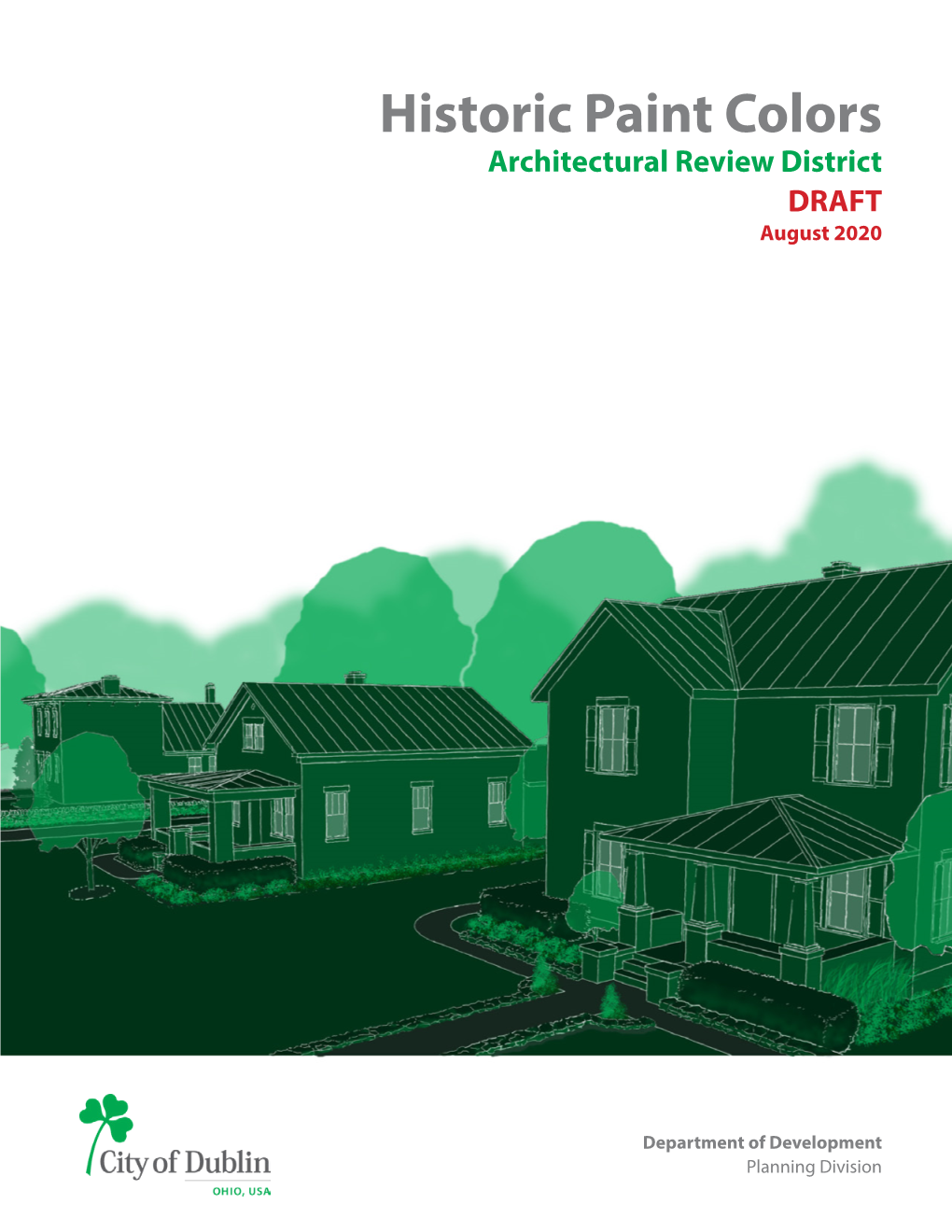 Historic Paint Colors Architectural Review District DRAFT August 2020