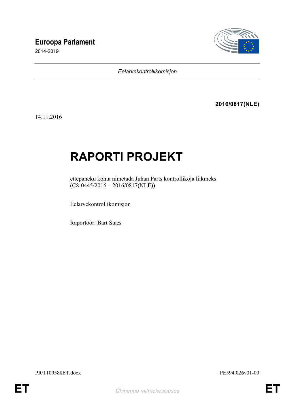 Et Et Raporti Projekt