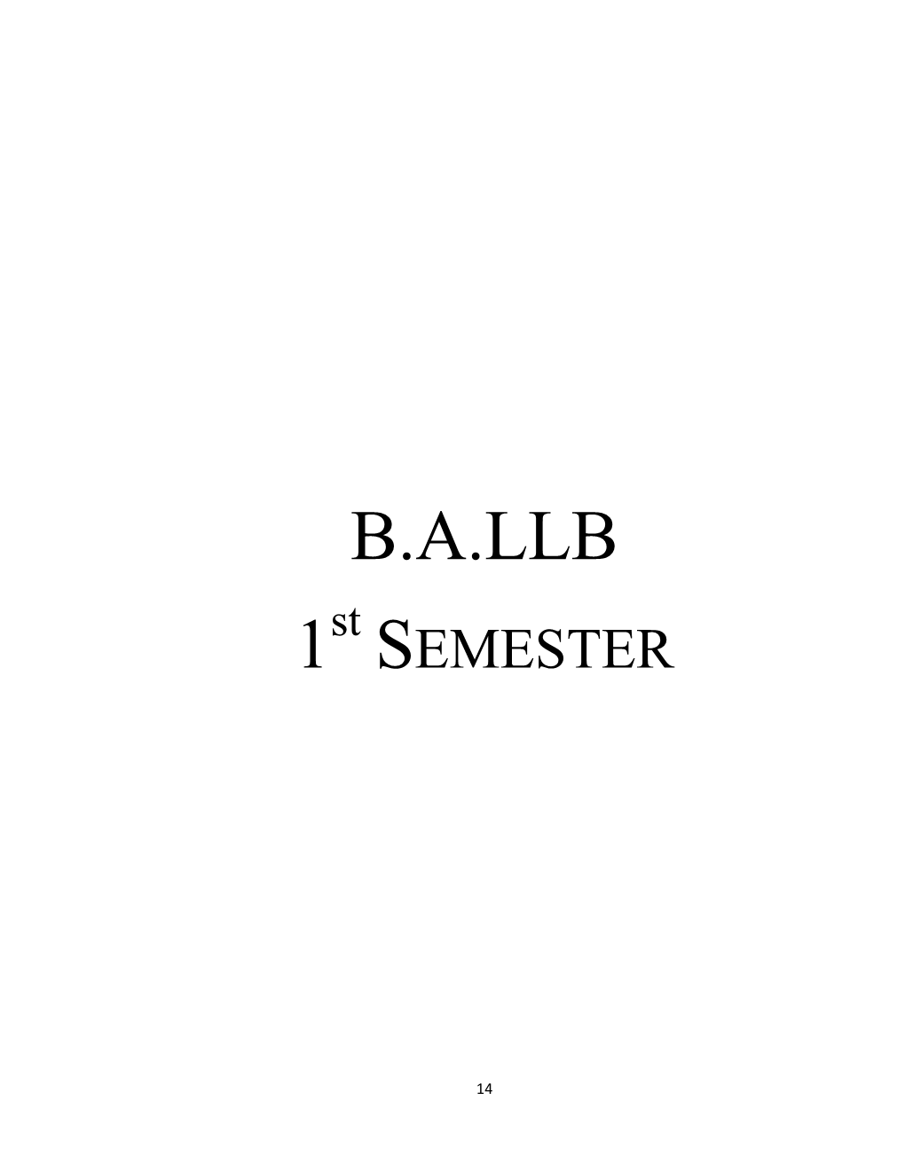 B.A.LLB 10Th Semester