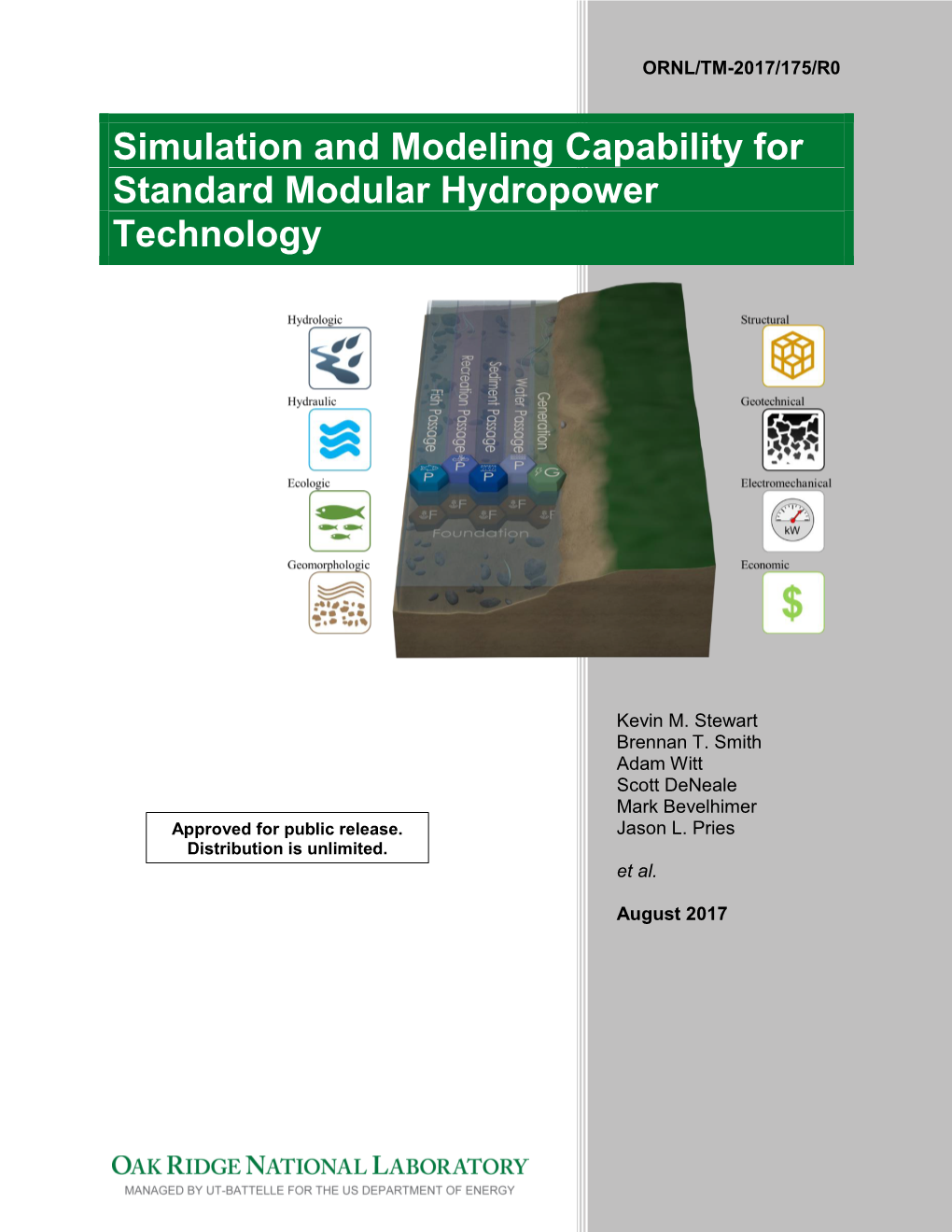 Simulation and Modeling Capability for Standard Modular Hydropower Technology