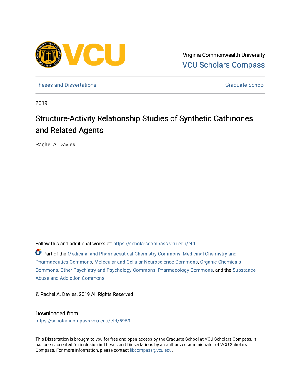 Structure-Activity Relationship Studies of Synthetic Cathinones and Related Agents