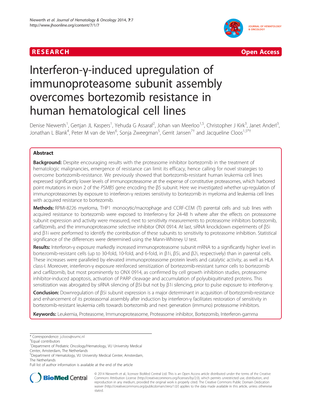 Interferon-Γ-Induced Upregulation of Immunoproteasome Subunit
