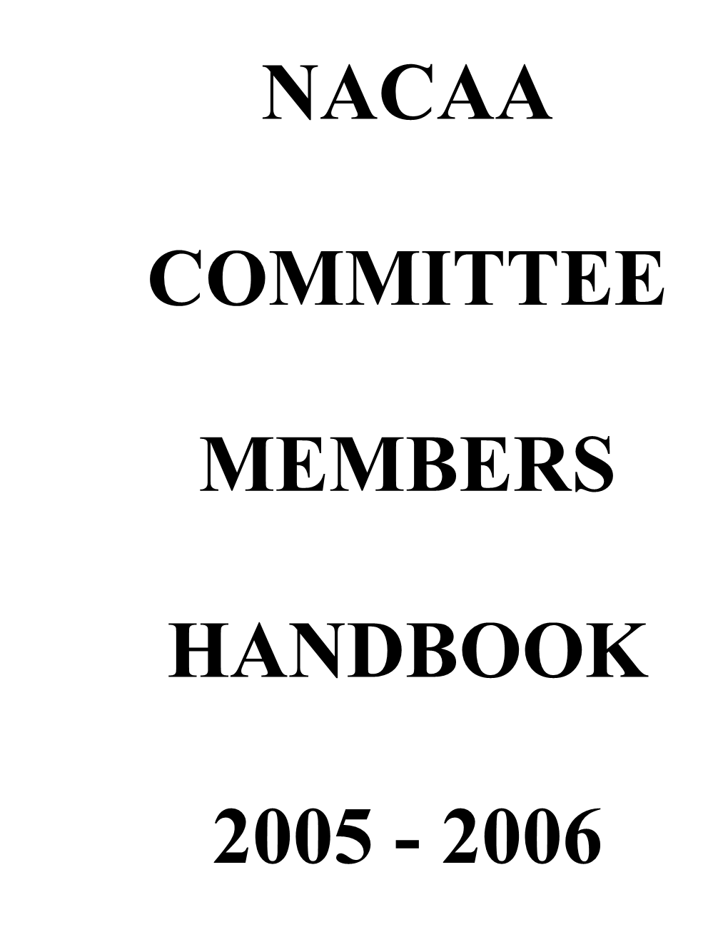 NACAA Committee Handbook