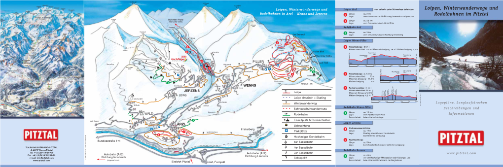 Loipen, Winterwanderwege Und Rodelbahnen Im Pitztal