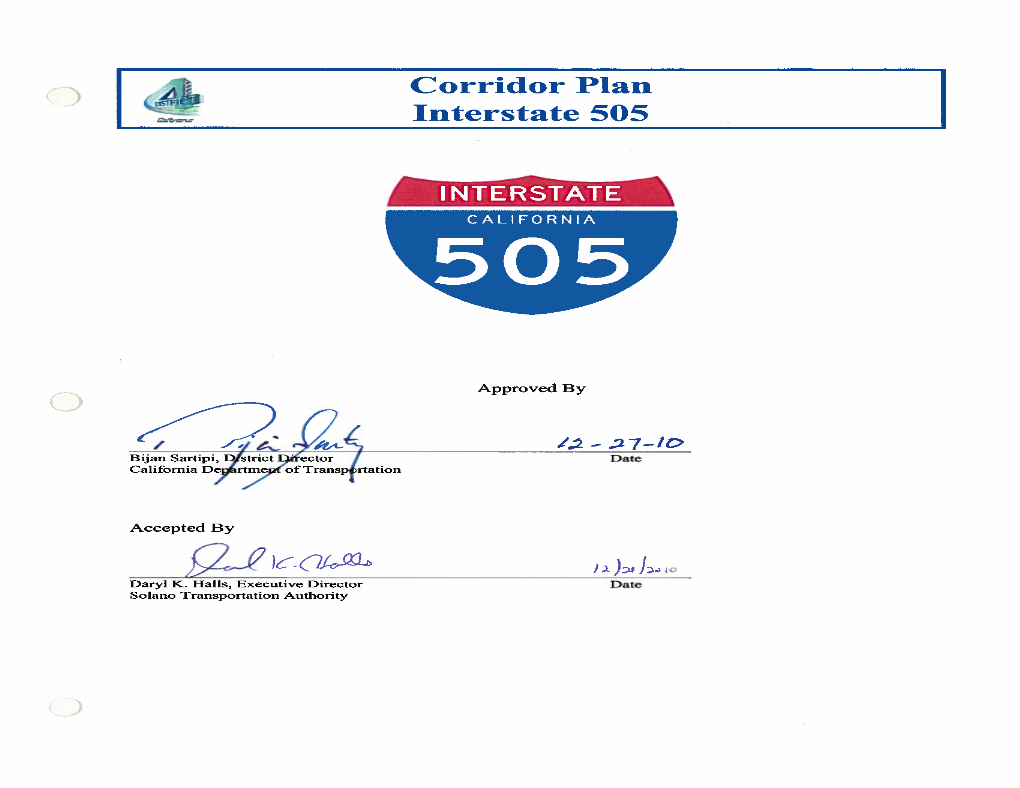 PDF I-505 Corridor Plan 2010