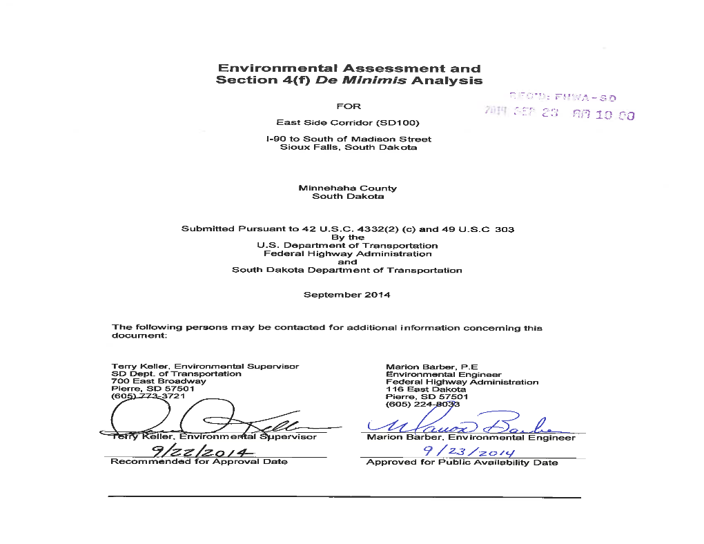 Environmental Assessment (North Segment)