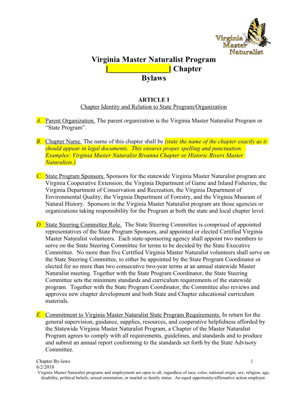 Virginia Master Naturalist Program