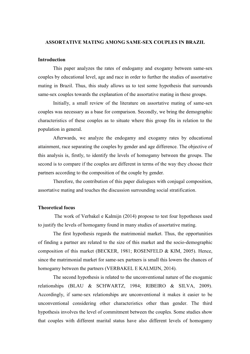 Assortative Mating Among Same-Sex Couples in Brazil