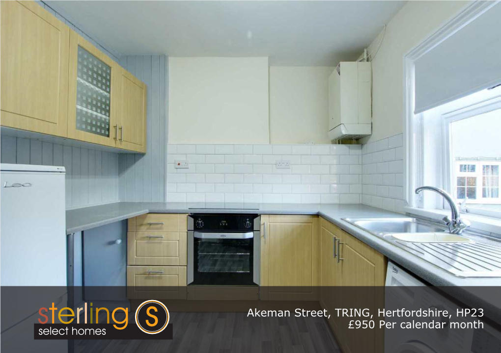 Akeman Street, TRING, Hertfordshire, HP23 £950 Per Calendar Month