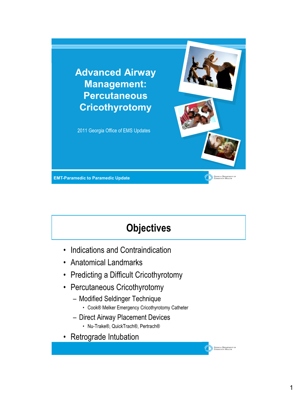 Percutaneous Cricothyrotomy