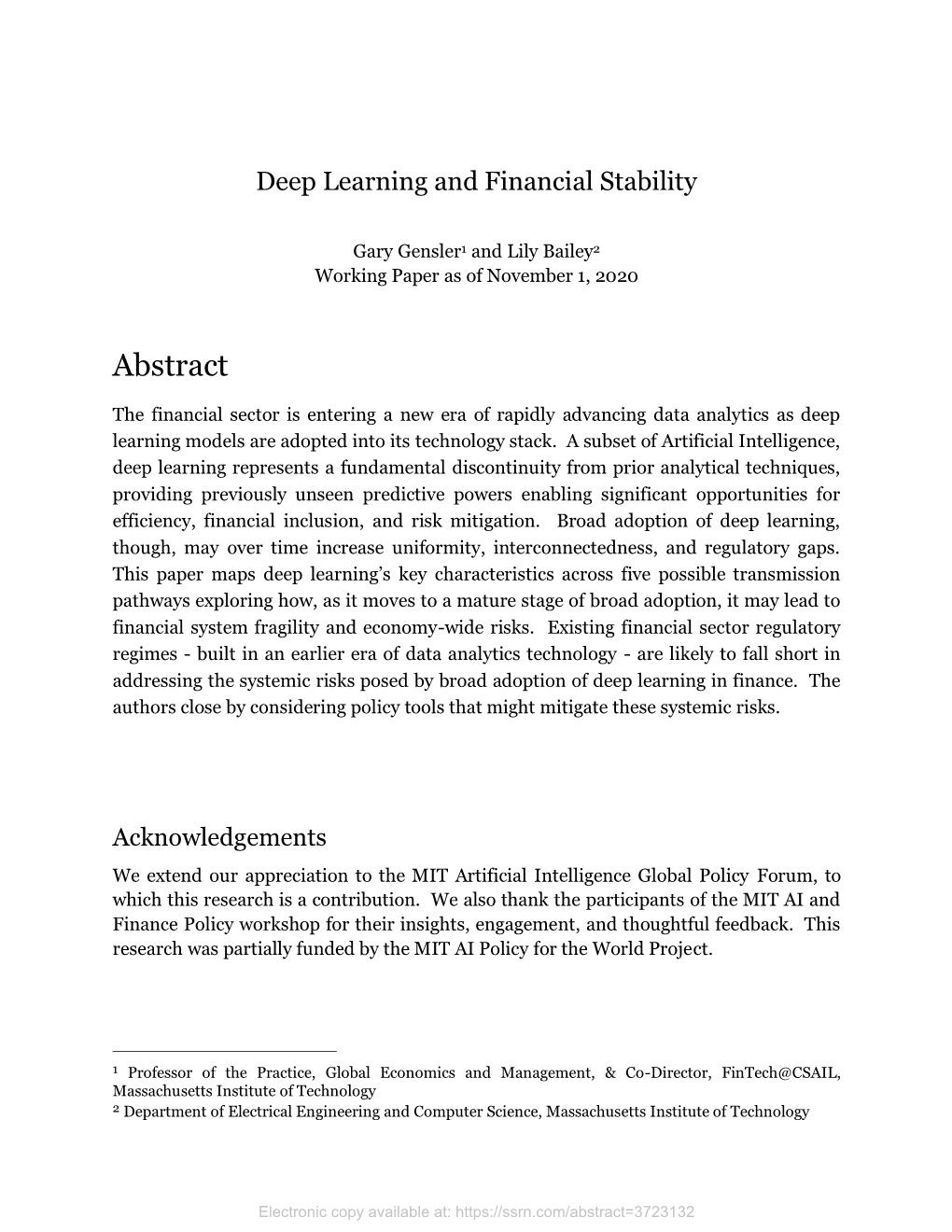 Deep Learning and Financial Stability