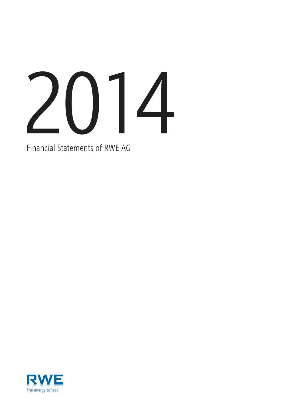 Financial Statements of RWE AG 2014