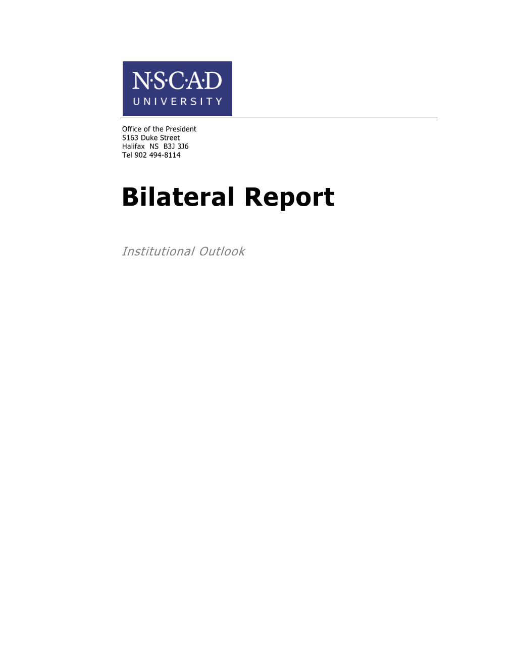 Bilateral Report