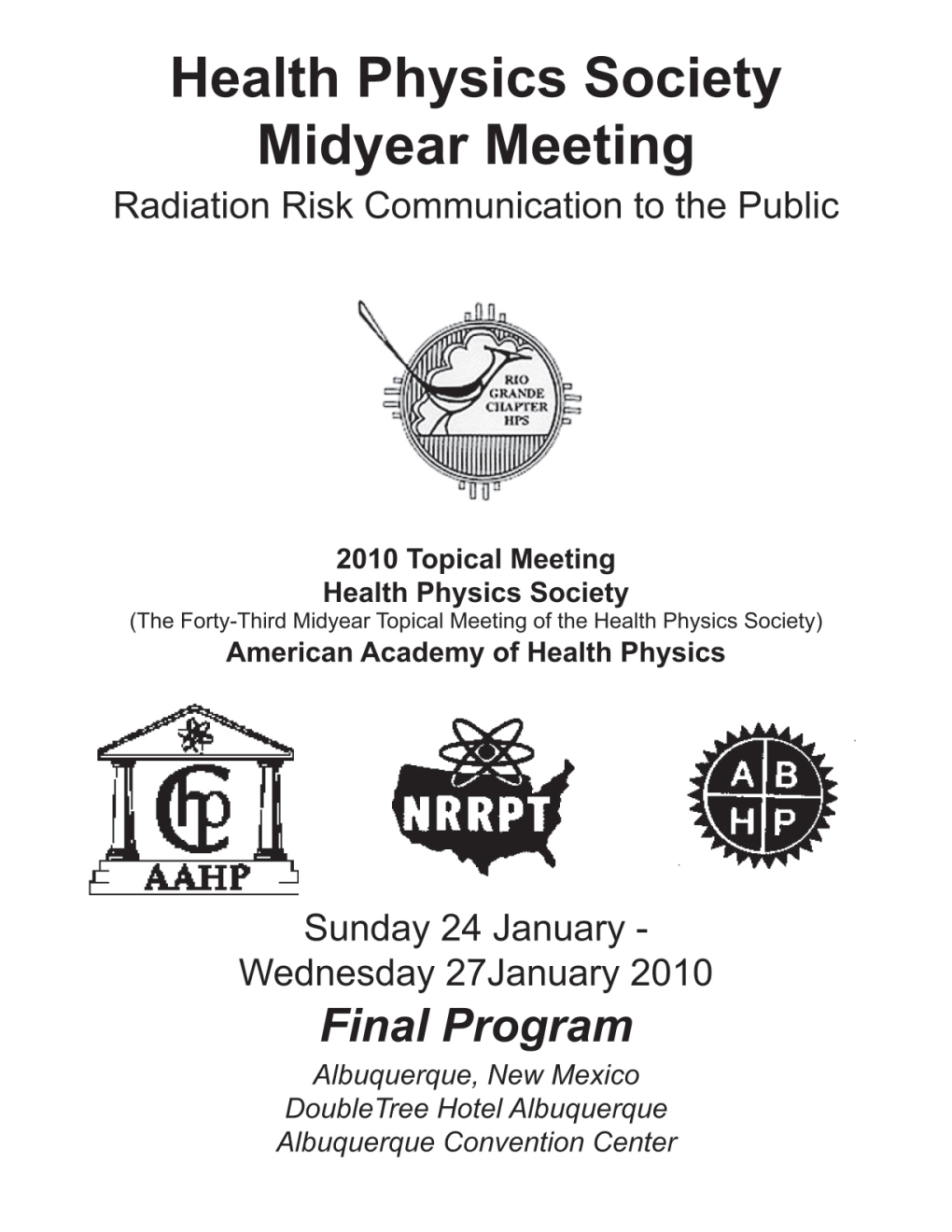 2010 HPS Midyear Meeting Final Program
