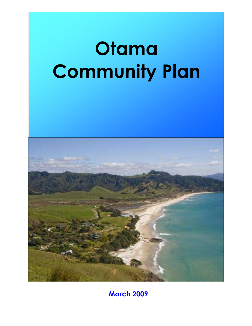 Otama Community Plan March 2009