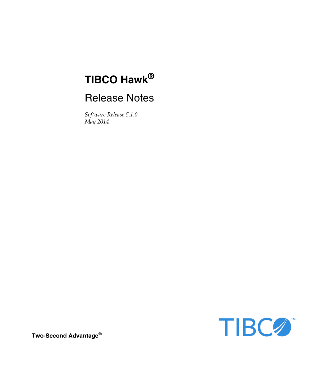 TIBCO Hawk Release Notes Iv | Contents
