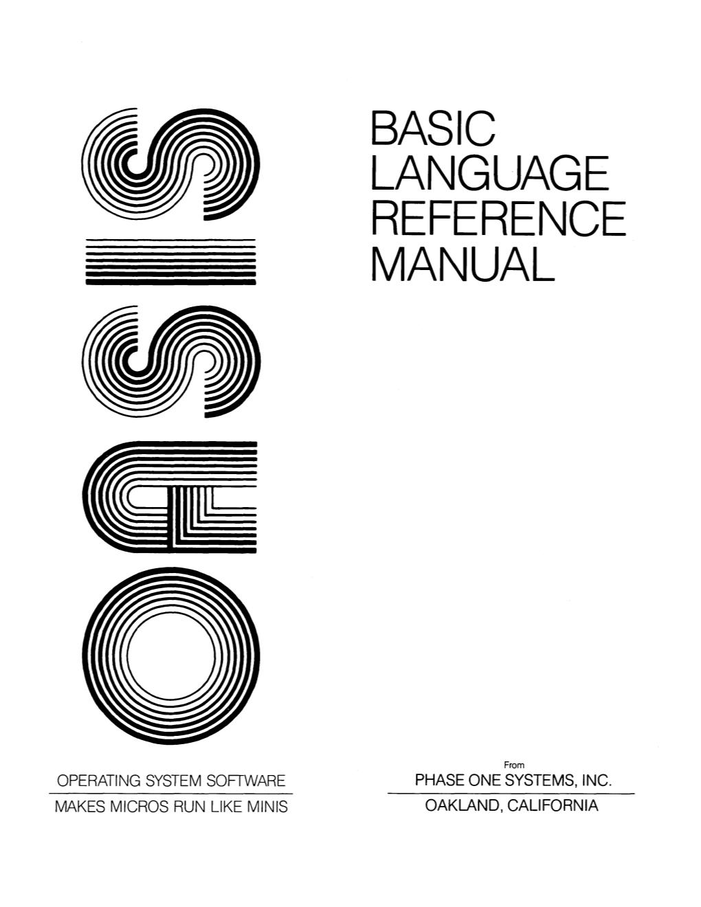 Basic Language Reference Manual