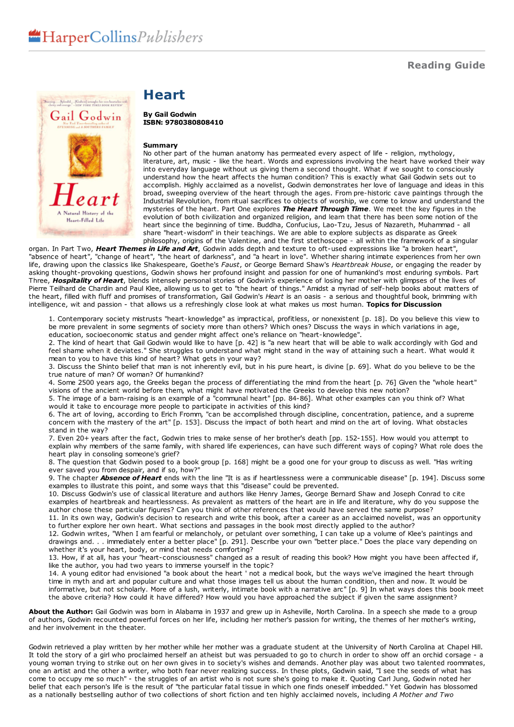 Reading Guide Heart