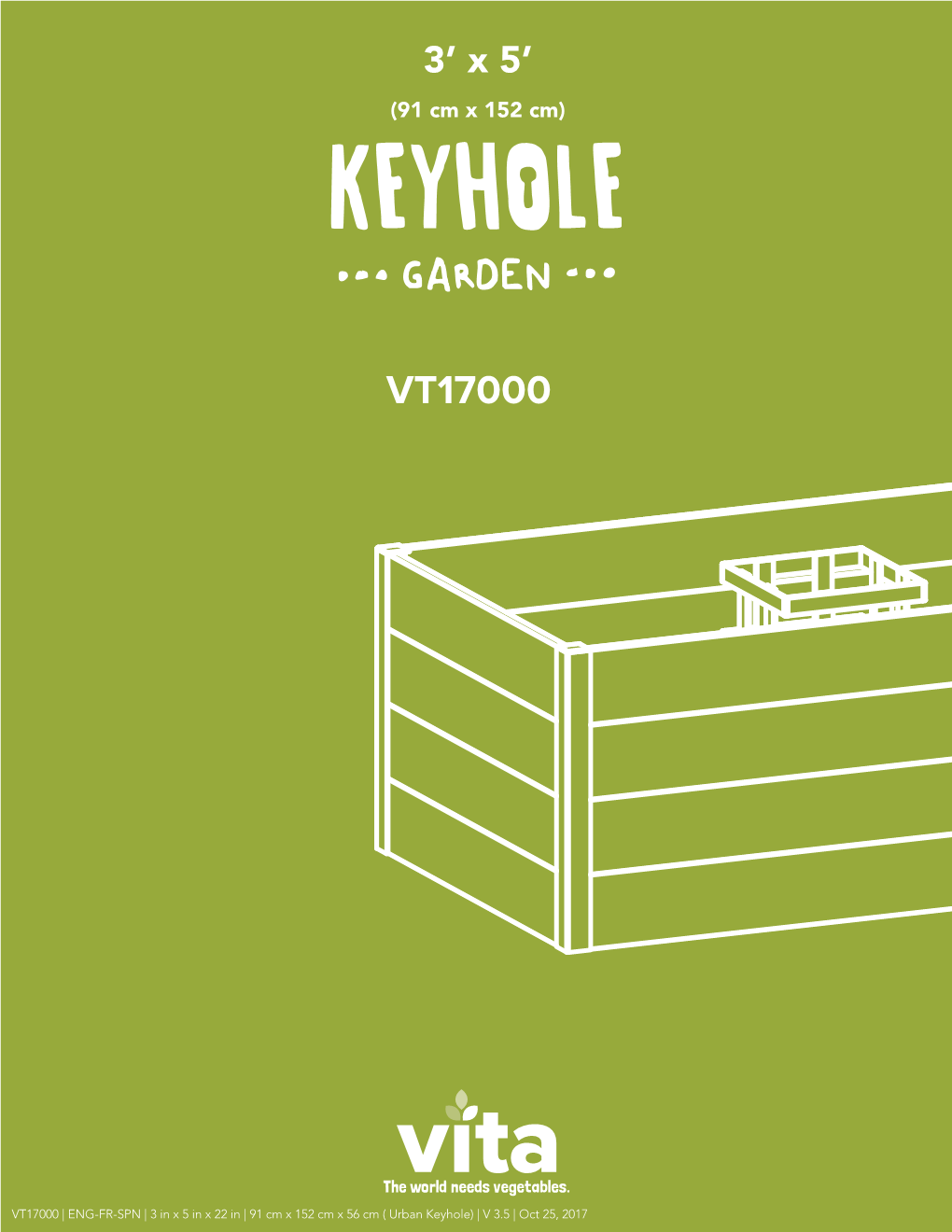 VT17102 3X5 Keyhole Garden Bed-Instruction V2.0 REV090517