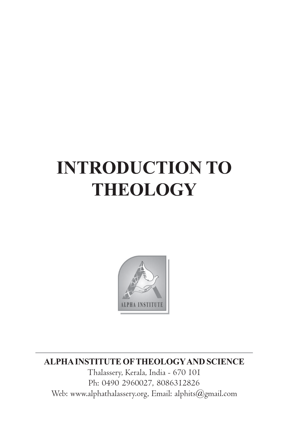 Introduction to Theology