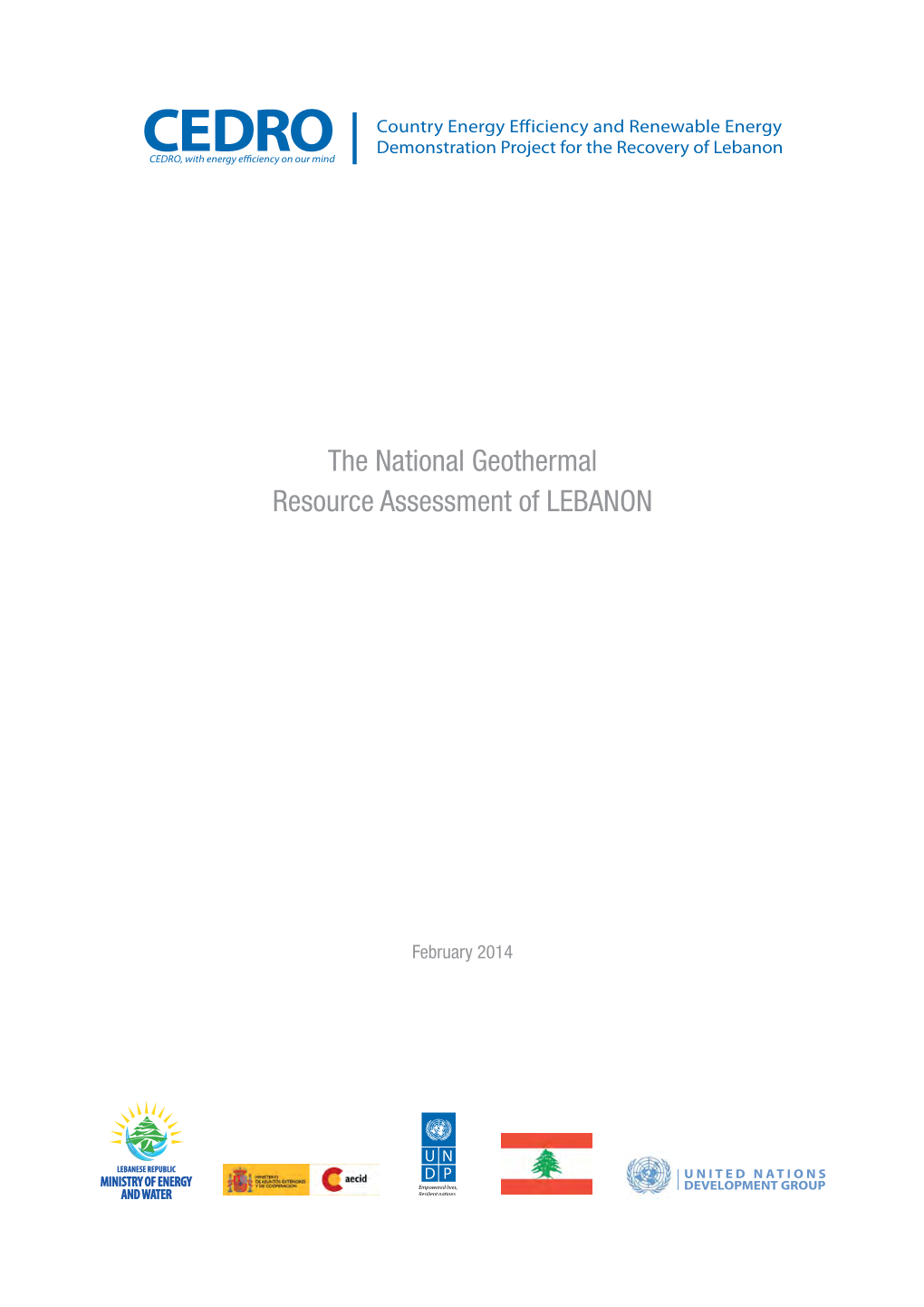 The National Geothermal Resource Assessment of LEBANON