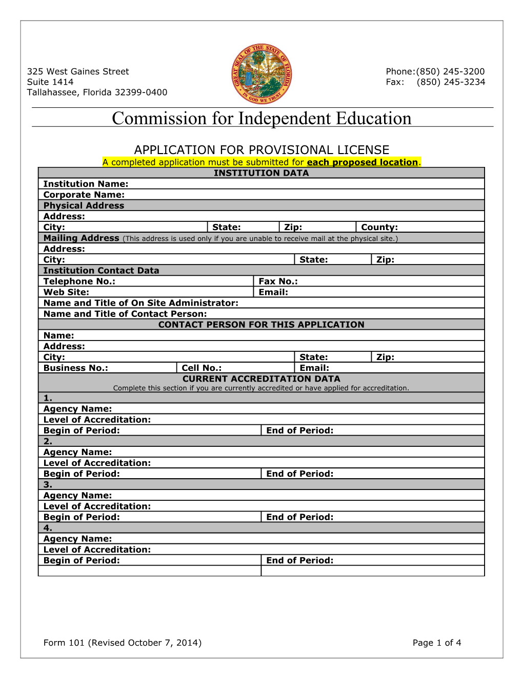 Commission for Independent Education