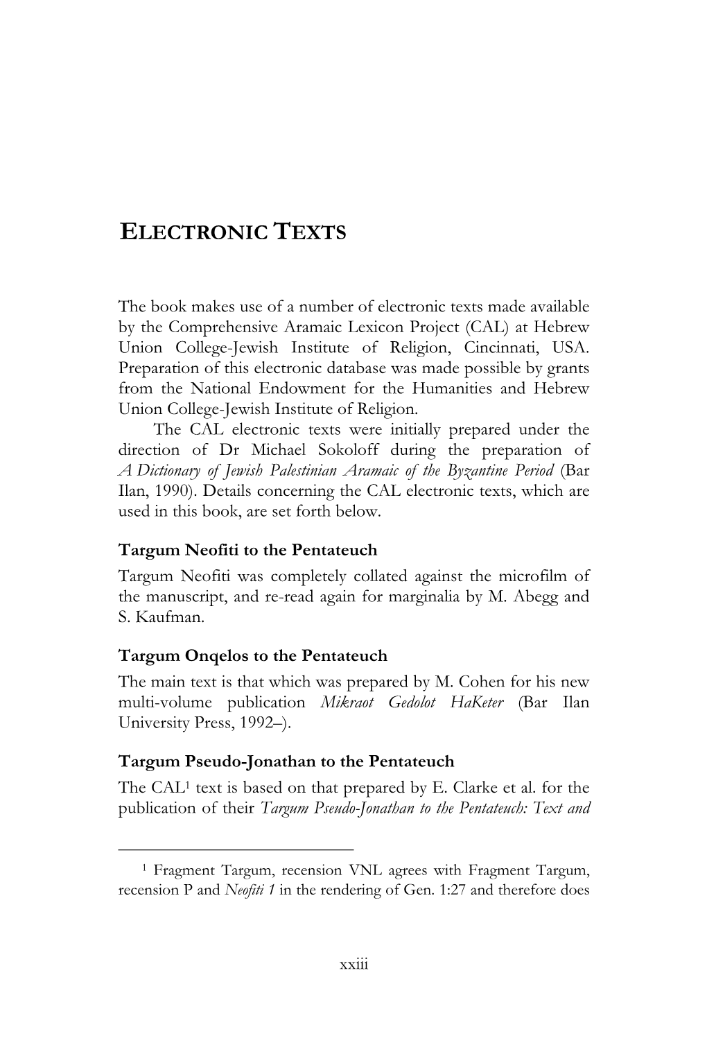 Electronic Texts
