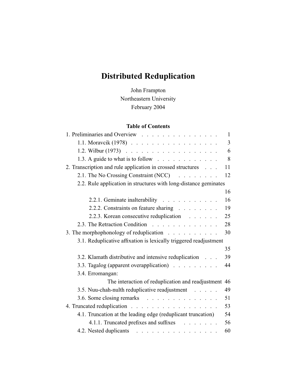 Distributed Reduplication