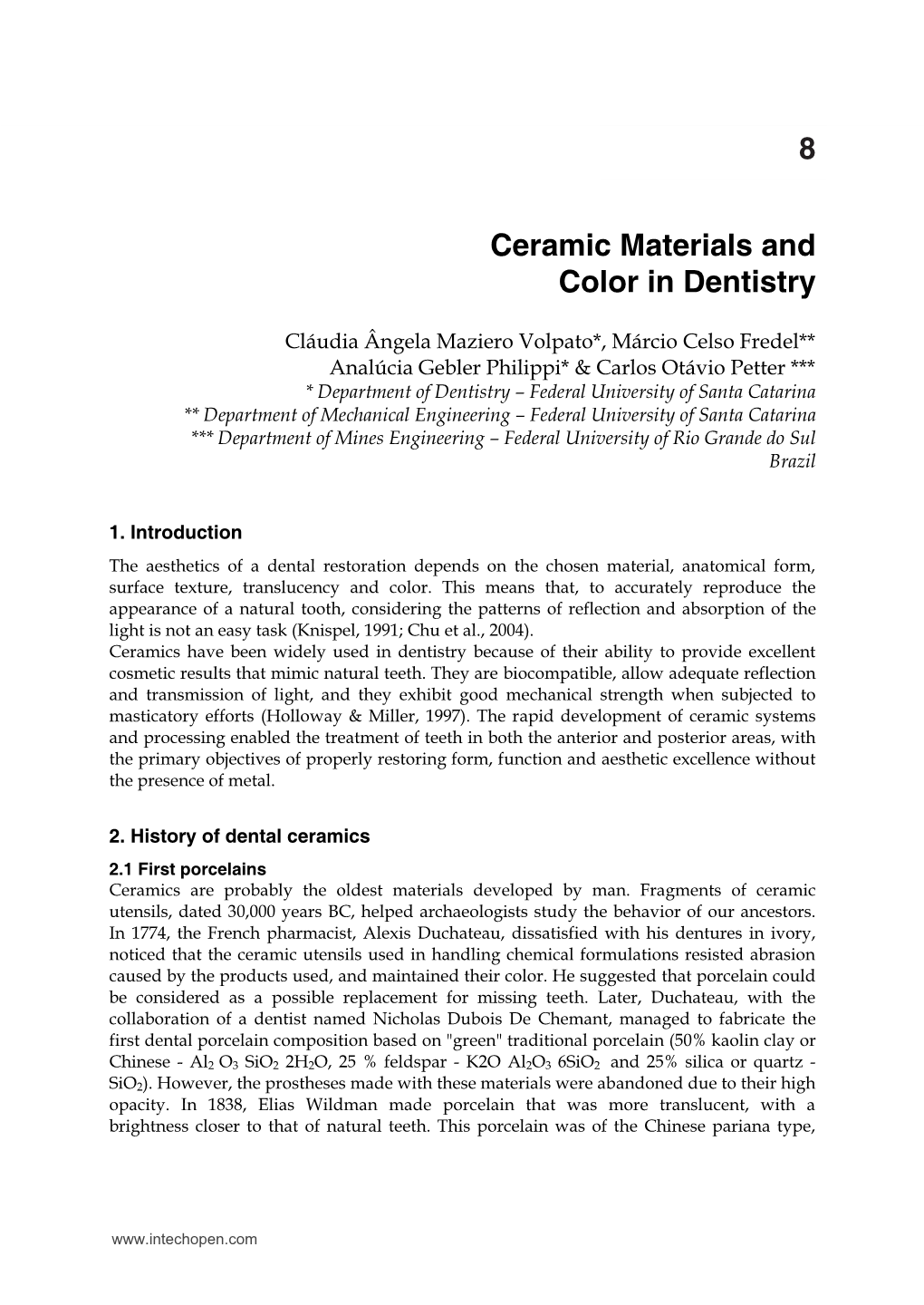 Ceramic Materials and Color in Dentistry 8