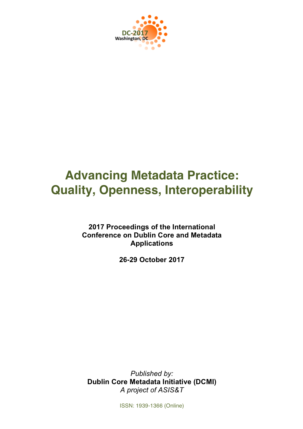 Advancing Metadata Practice