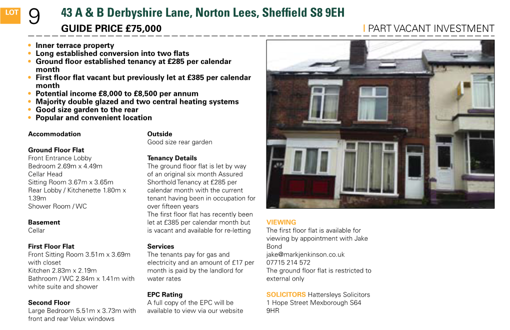 9 43 a & B Derbyshire Lane, Norton Lees, Sheffield S8