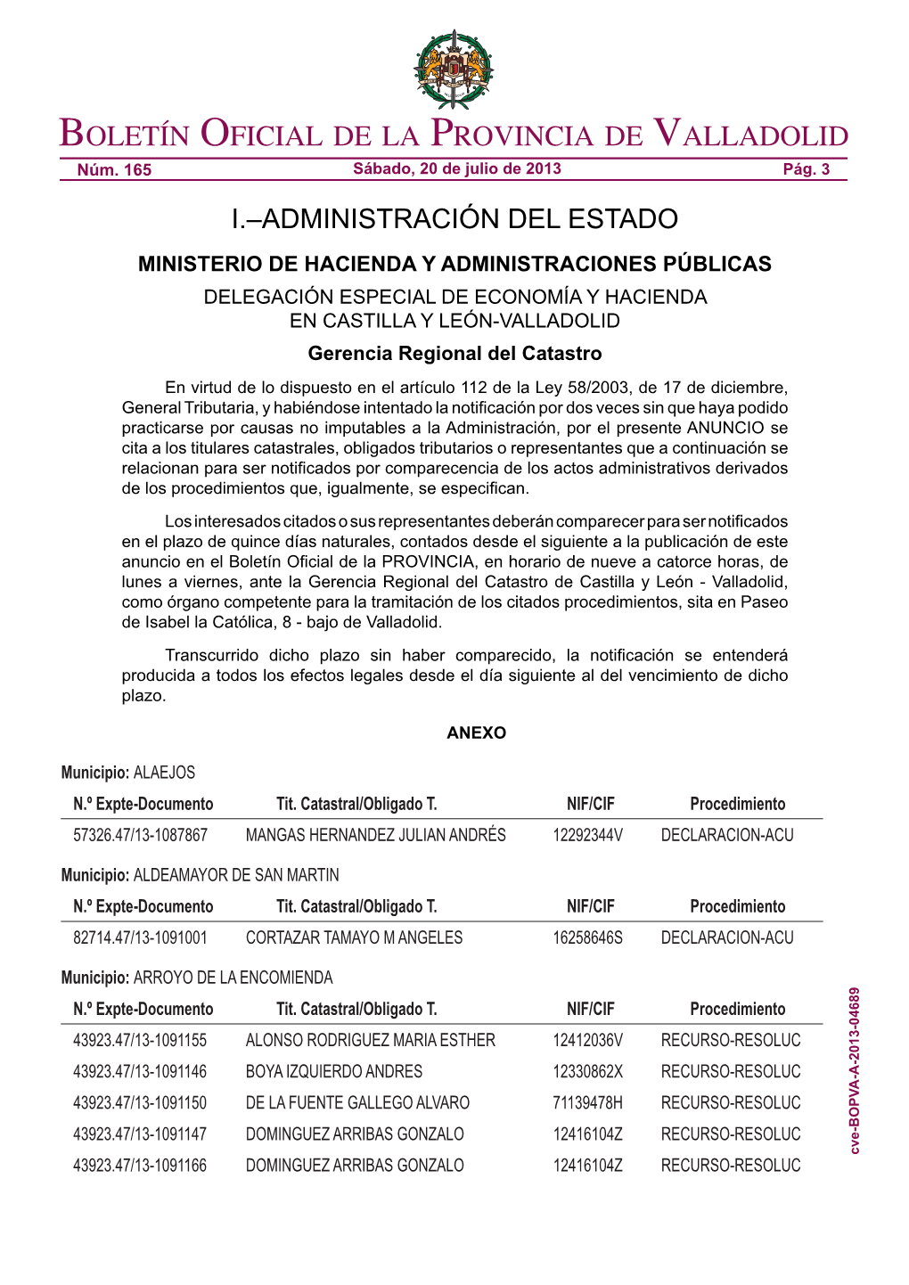 I.–Administración Del Estado