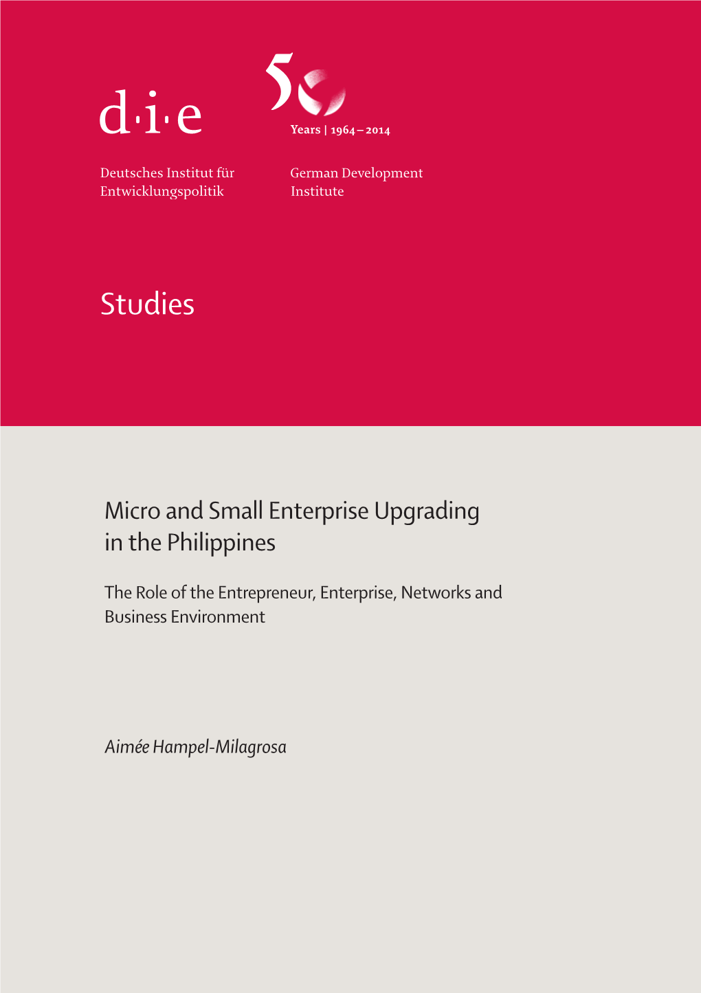 Micro and Small Enterprise Upgrading in the Philippines