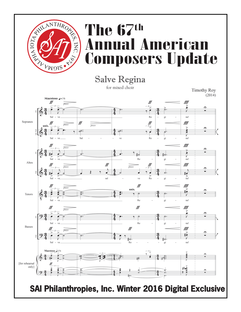 The 67Th Annual American Composers Update