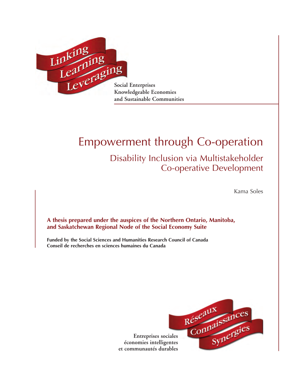 Empowerment Through Co-Operation Disability Inclusion Via Multistakeholder Co-Operative Development