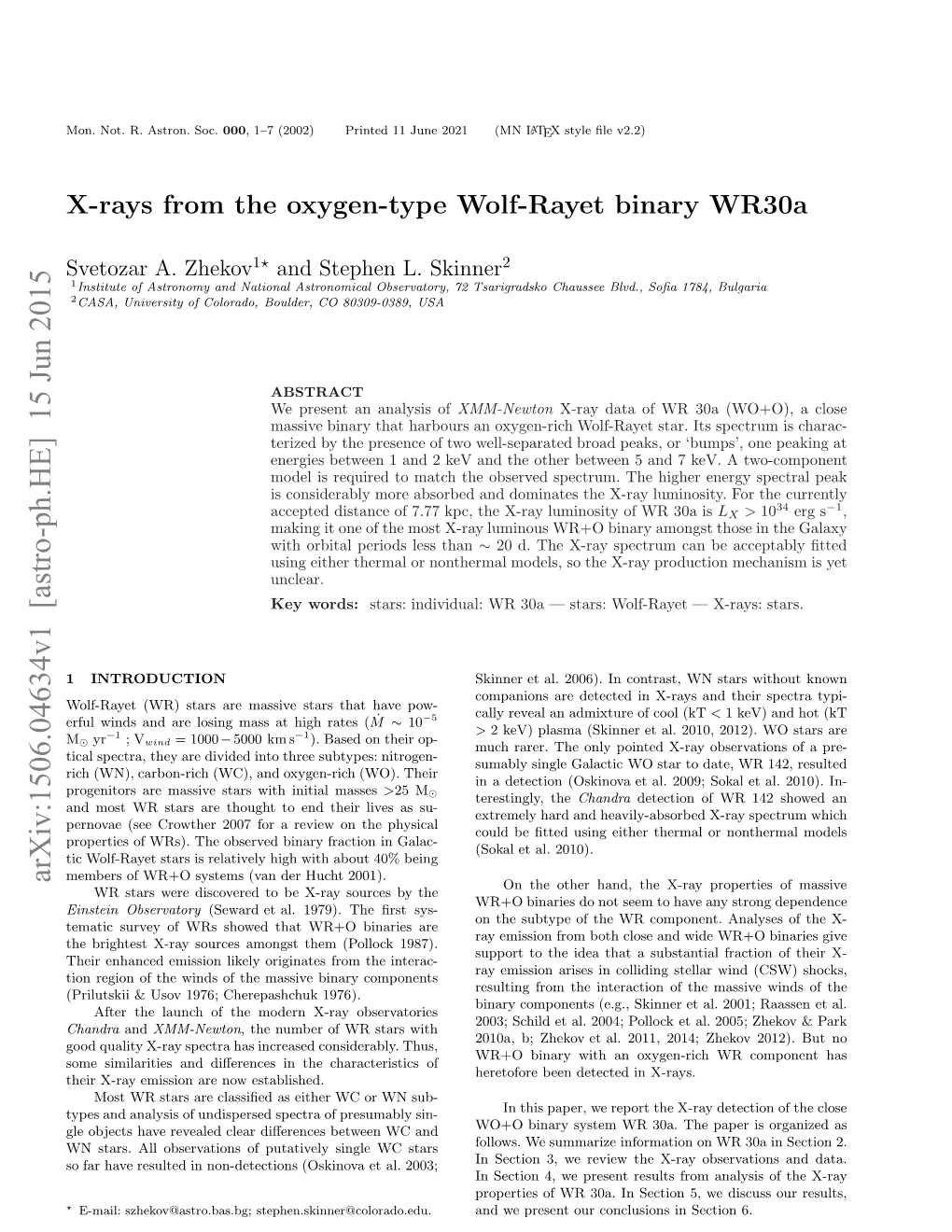 X-Rays from the Oxygen-Type Wolf-Rayet Binary Wr30a