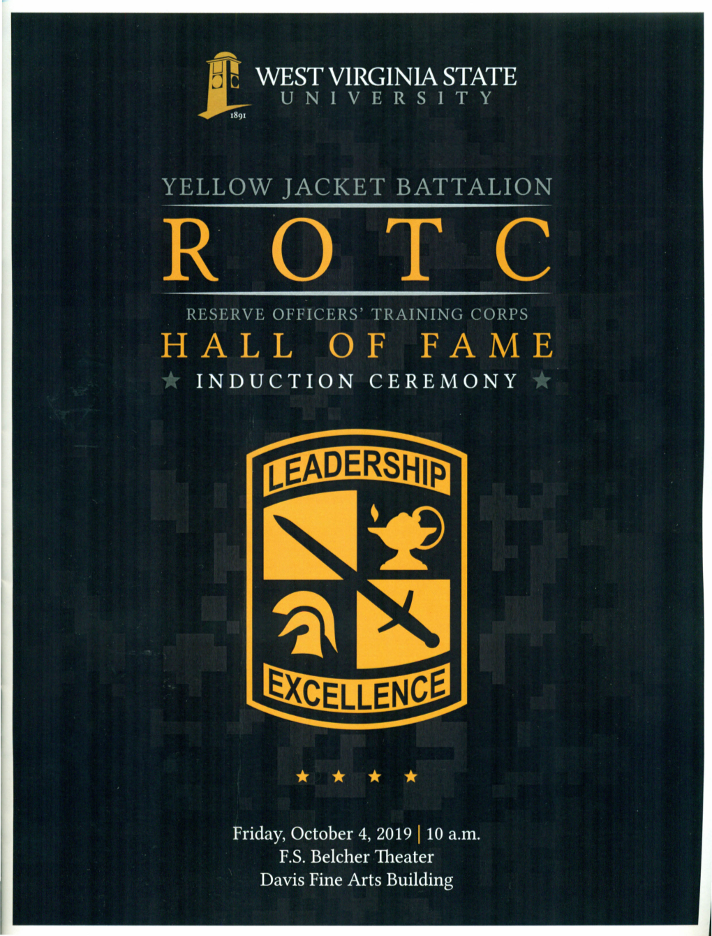 2019 ROTC Hall of Fame Induction Program