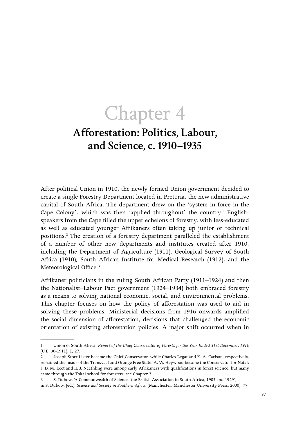 Chapter 4 Afforestation: Politics, Labour, and Science, C