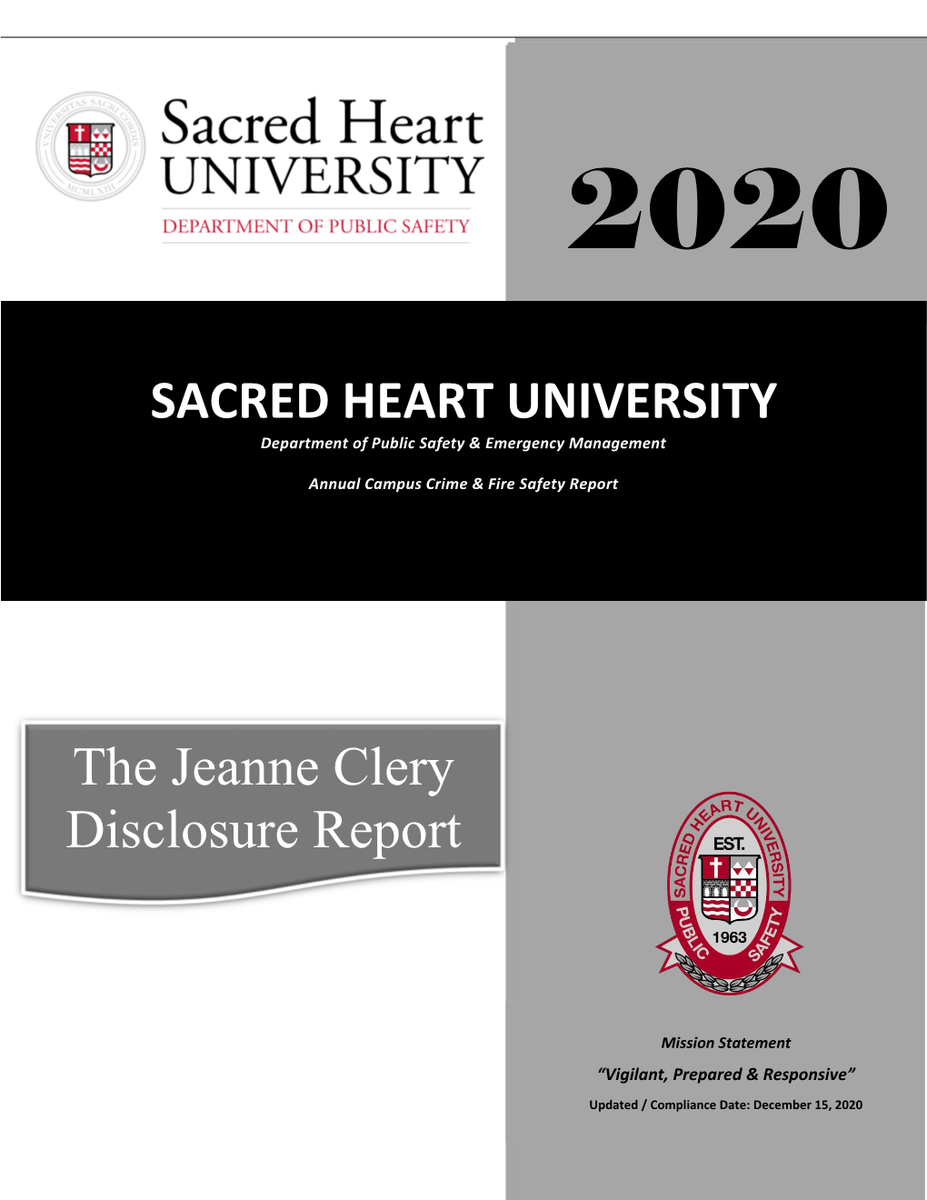 Annual Campus Crime & Fire Safety Report 2020